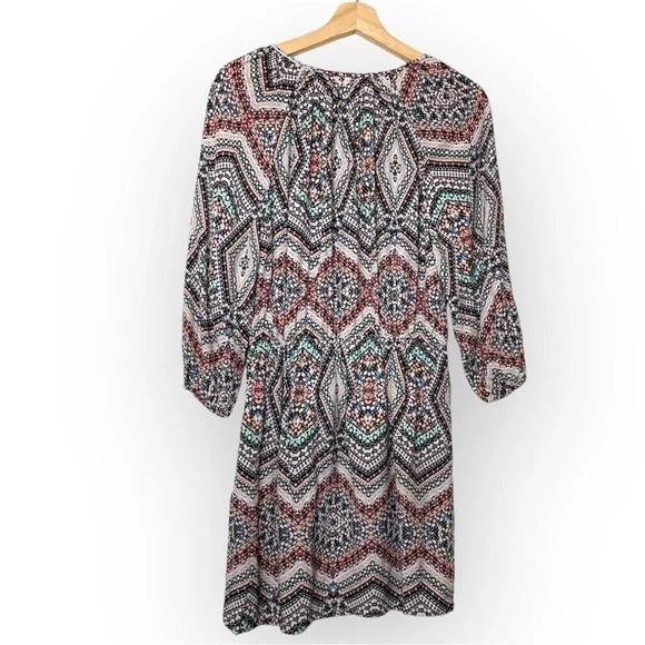 Seafolly Australia Women’s Indian Summer Split Neck Tassel Mini Dress Size S - Picture 8 of 9